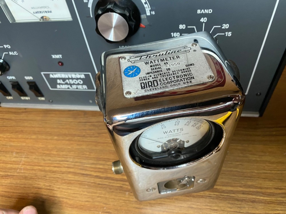 CHROME Bird Thruline Wattmeter Model 43