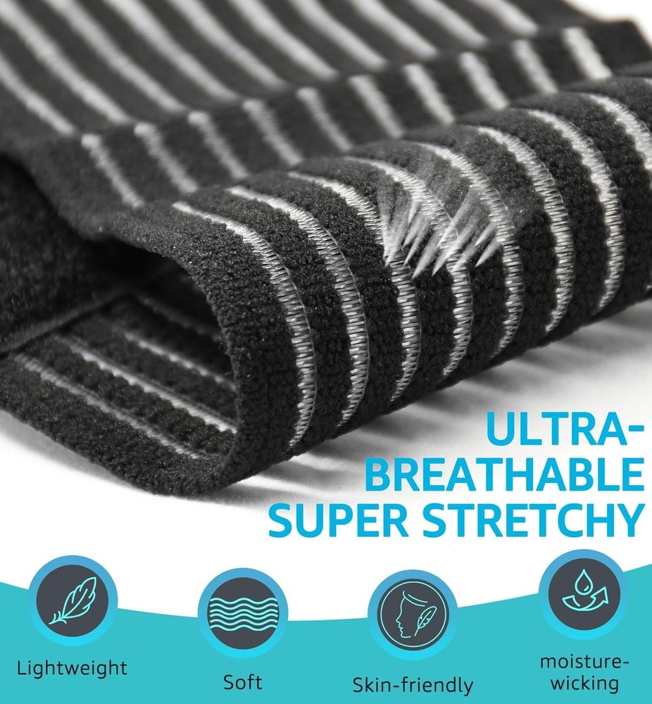 Compression Wrist Bands (2 PCS), High-Elastic Straps Wrist Wraps Wrist Brace ...