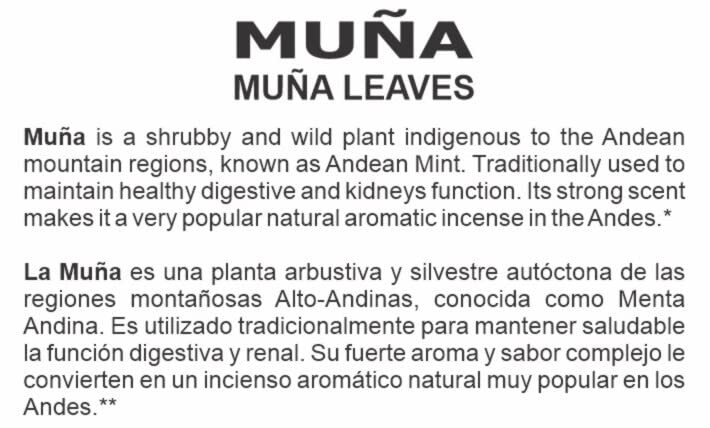Hanan Peruvian Secrets Andean Mountains Mint Leaves (Te de MUÑA)