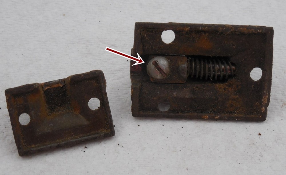 Antique Victorian Cast Iron Cupboard Cabinet Latch #2