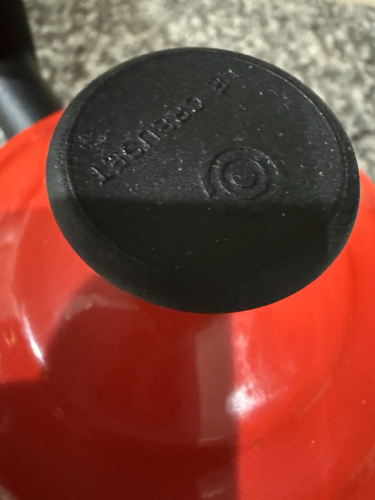 Le Creuset Zen Enameled Steel Tea Kettle Cerise/Cherry 1.6 qt 1.5 L Red