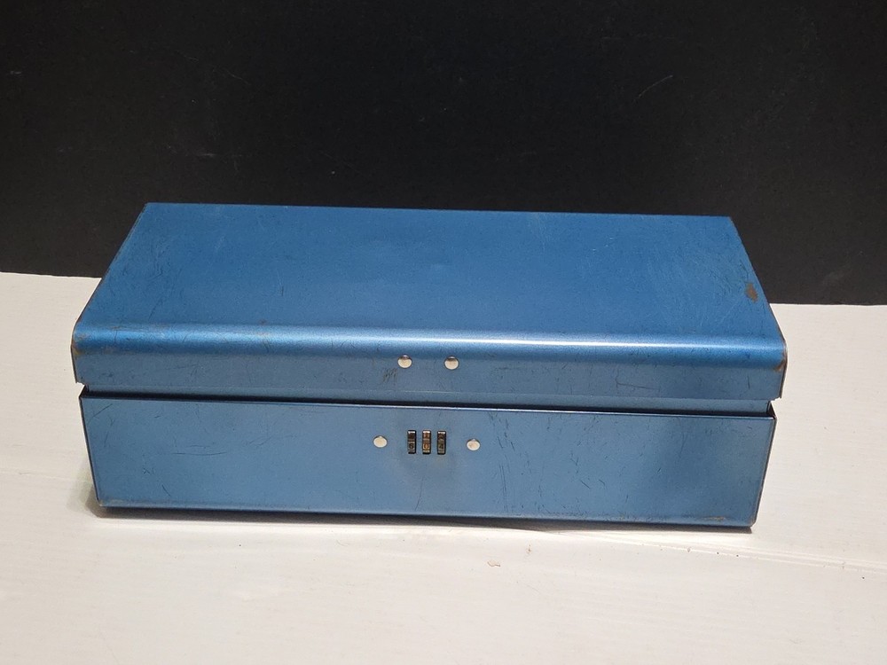 Bemis & Call Metal Combination Lock Box Sesamee Policy Box Penn Mutual W/Code