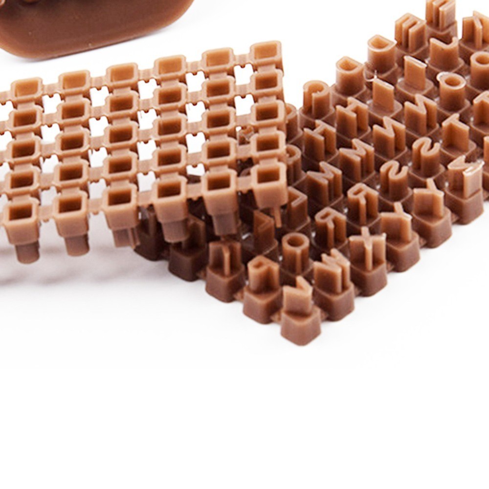 Plastic Alphabet Embossing Tool and Cookie Cutter for Home Baking Projects