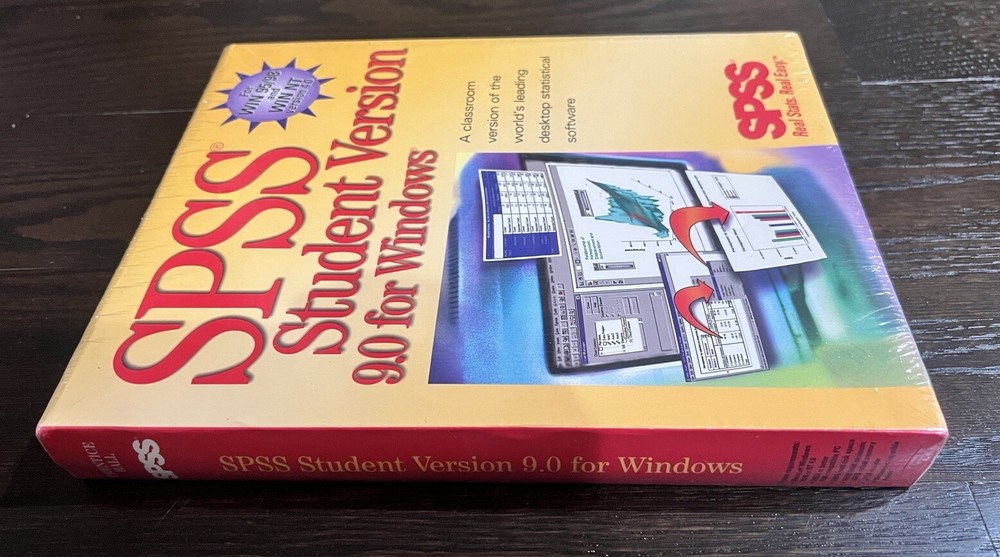 SPSS Student Version 9.0 Software for Windows WIN 95/98 & WIN NT Version 4.0 NEW