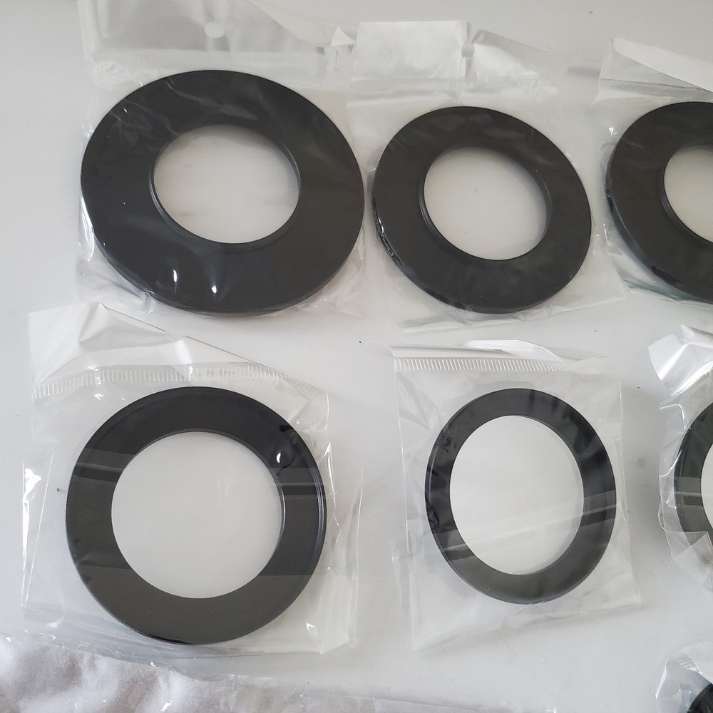 Coruscate 10Pcs 46mm Camera Lens Filter Step Up Adapter Ring Set with Cloth