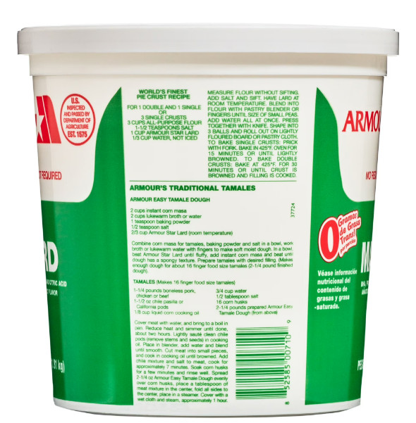 Armour Lard, 4 lb. Tub