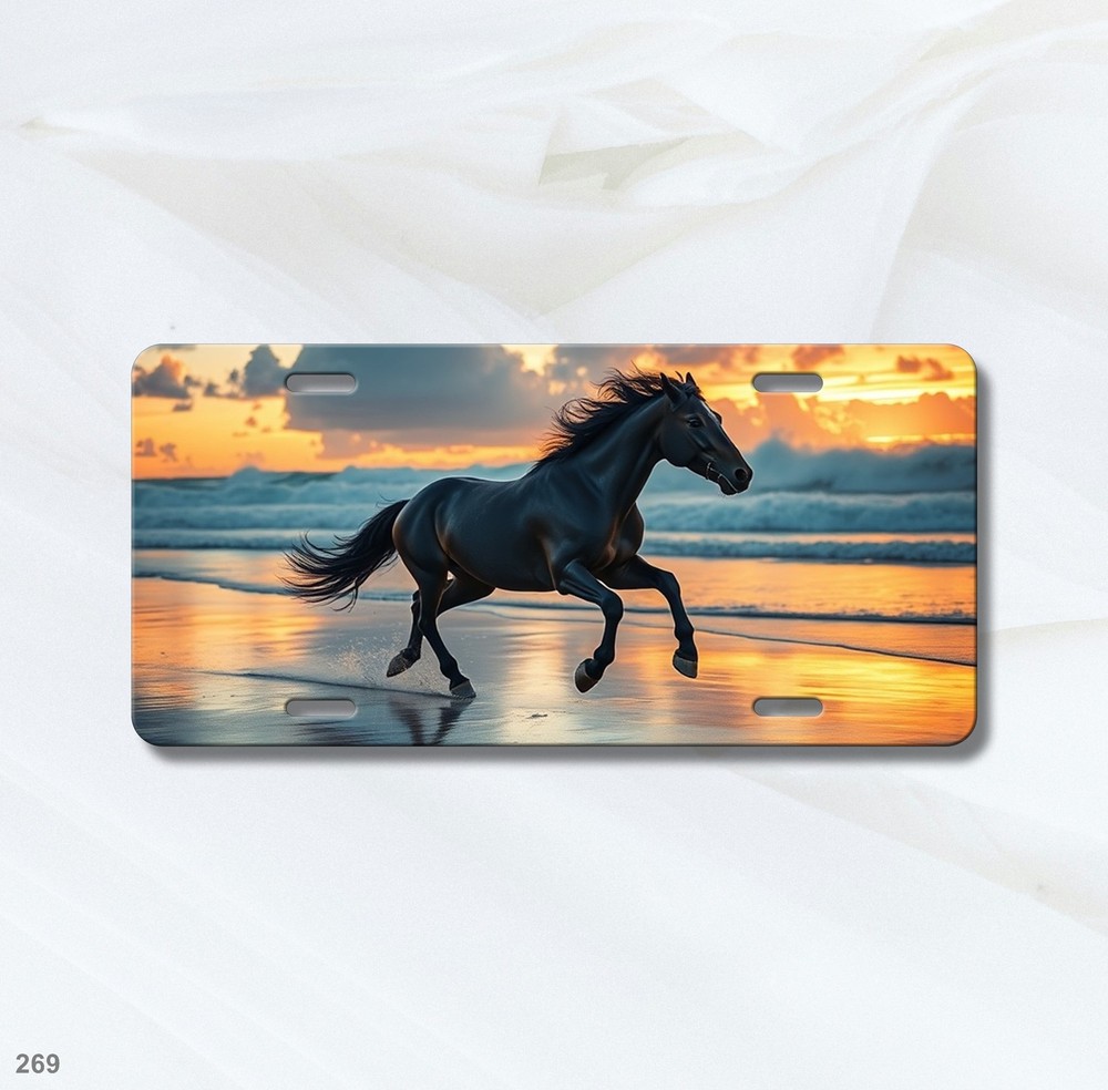 Mustang Horse License Plate Name Personalization Available Dynamic Horse Image D