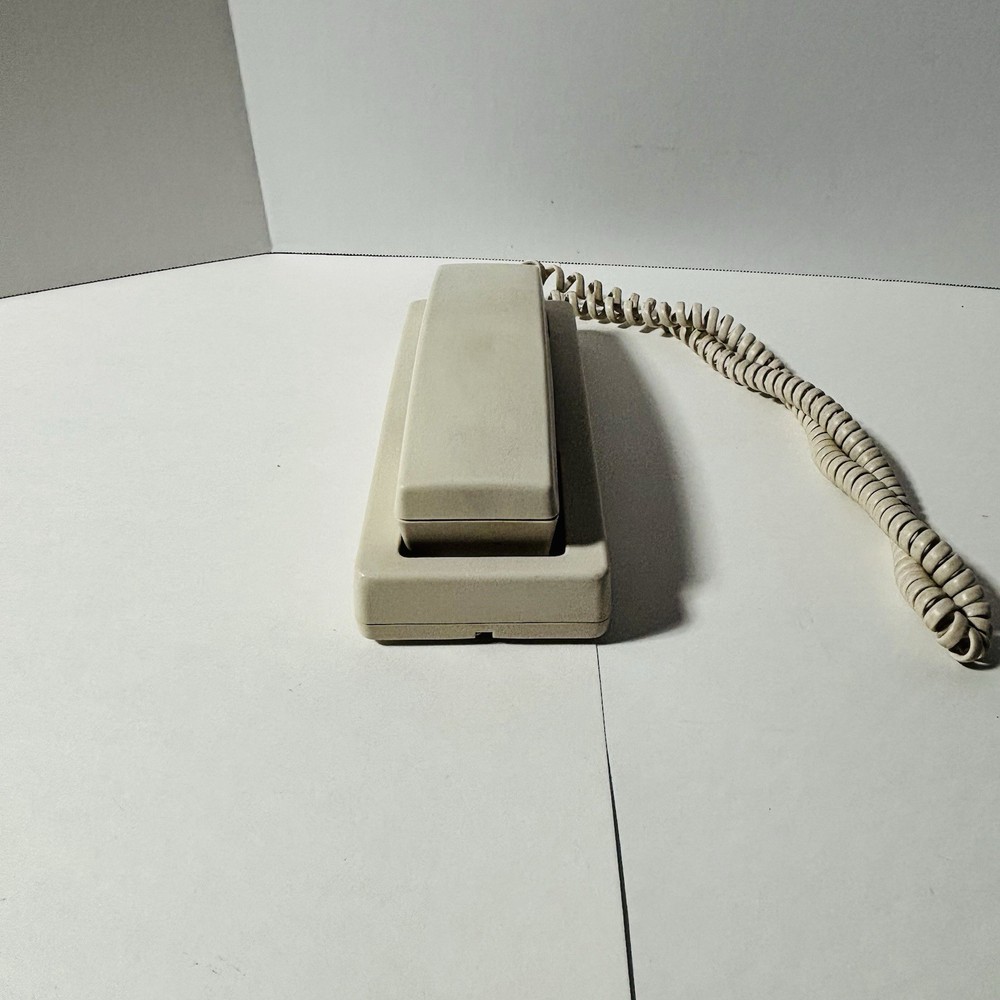 GTE Vintage Beige Wall Mount Push Button Phone Automatic Electric
