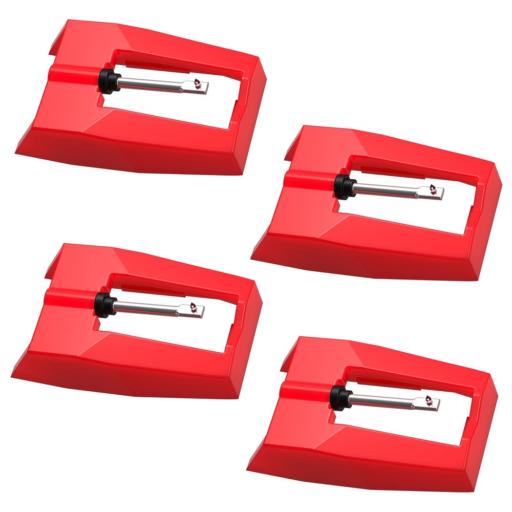 DIGITNOW Record Player Needles, 4 Pack Technics Turntable 4 pack, red