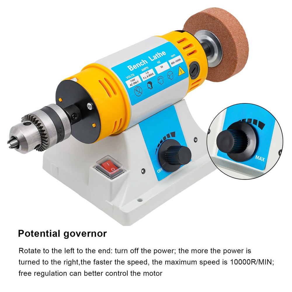 Jewelry Bench Buffer Polisher with Adjustable Speed & Accessory Kit