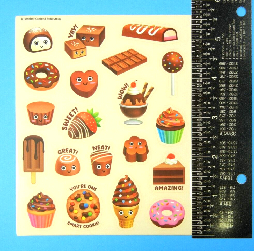 Chocolate Scented Scratch & Sniff Sticker Sheet Teacher Created Resources