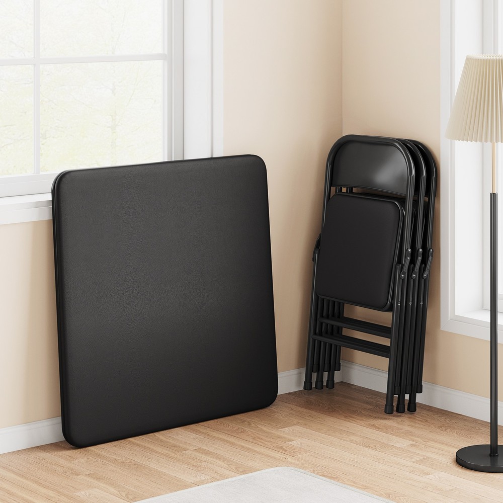 Portable Metal Folding Table Square Folding Table Folding Card and Chess Table