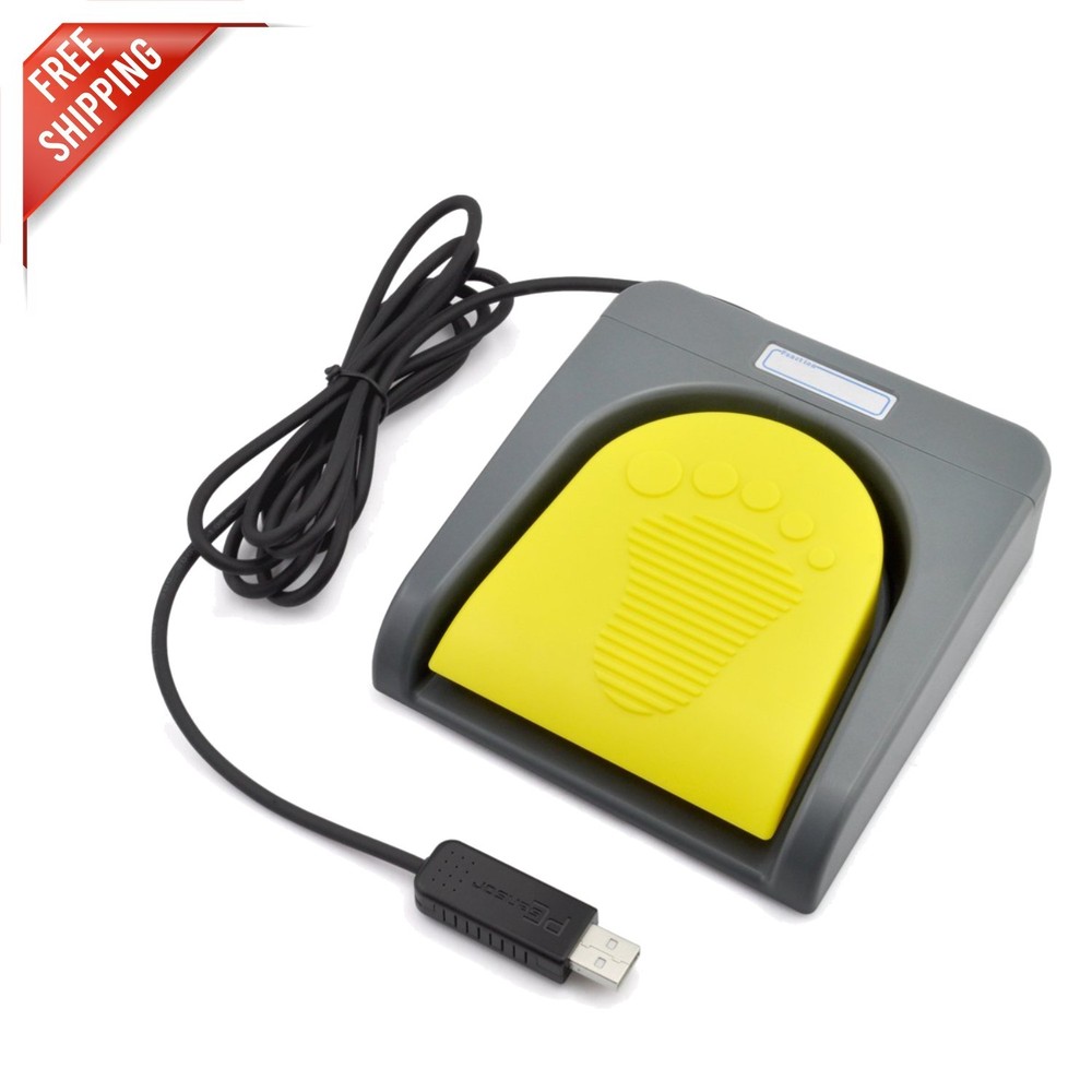 HID USB Foot Switch Pedal - One Key Customizable Action for Efficient Workflows