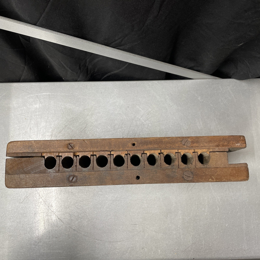 Antique ~ Durex Wooden Cigar Making Mold Press Tool
