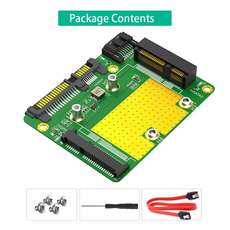 Faster Data Transfer with Double mSATA to SATA3 Card Strong Compatibility