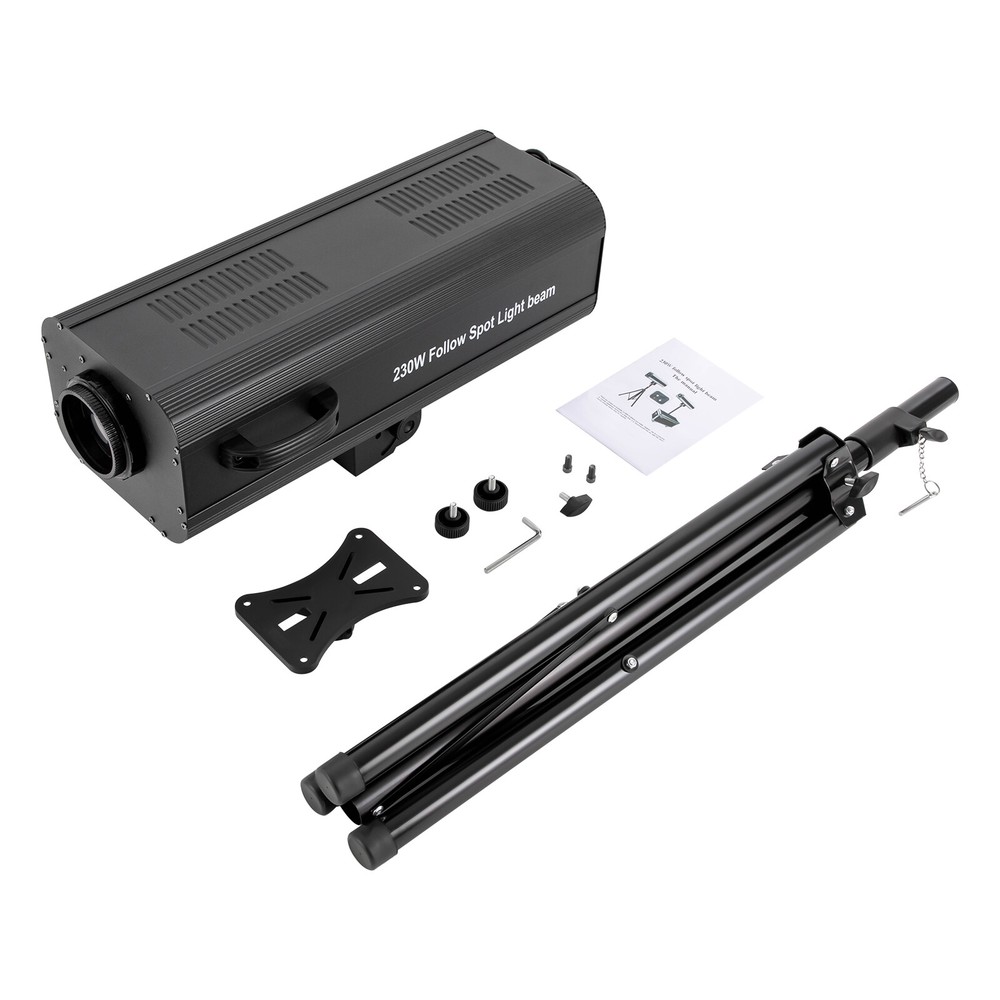 230W LED Follow Spot Light Spotlight Stage Light Adjustable Manual Control