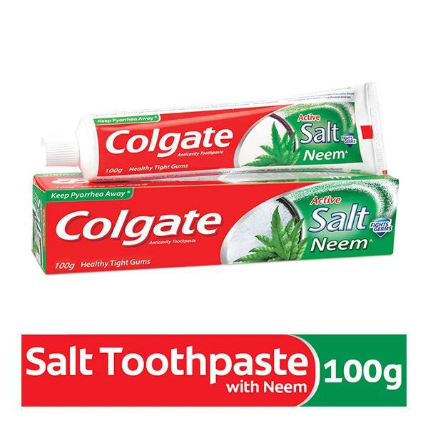 Colgate Active Salt Neem Toothpaste for teeth whitening & deep cleans 100 gm