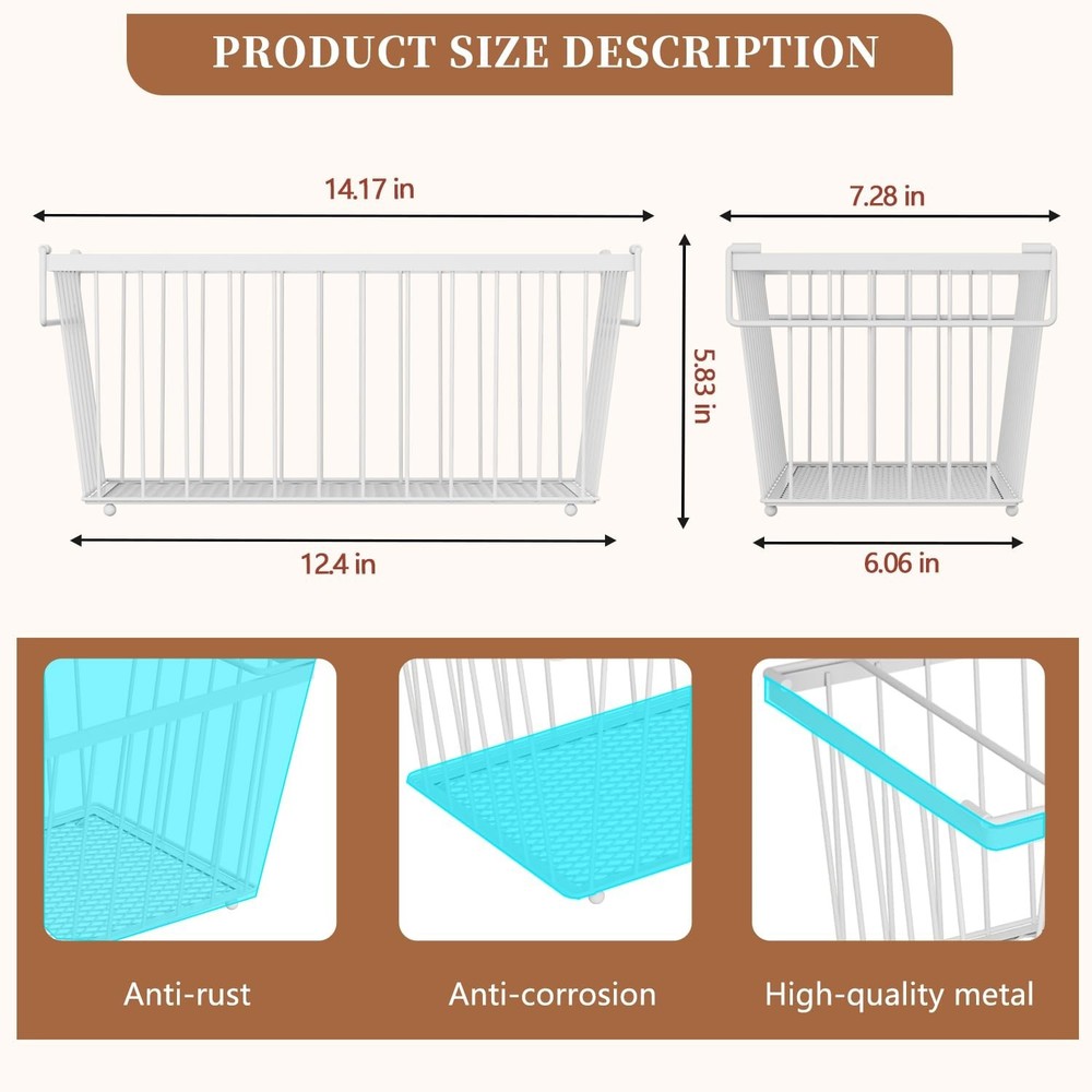 Enhanced Leak-Proof Bottom - Freezer Organizer Bins ，4 Pack Stackable Dee