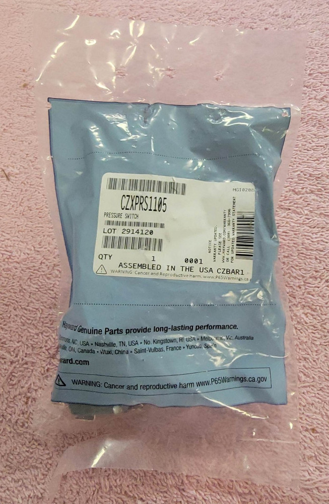 BRAND NEW Hayward Pool Heater Pressure Switch CZXPRS1105