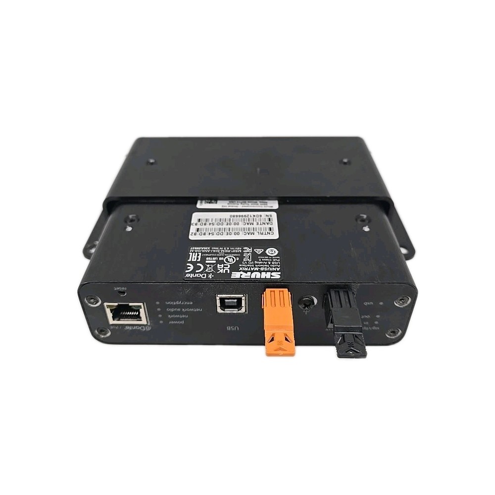 Shure ANIUSB-MATRIX USB Audio Network Interface With Dante +Mounting Bracket