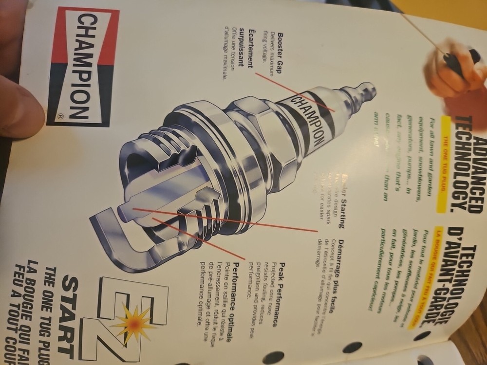 2000 Champion Small Engine Spark Plug Application Catalog