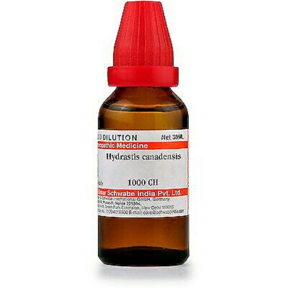 Willmar Schwabe Homeopathy Hydrastis Canadensis  (30 ML) (Select Potency)