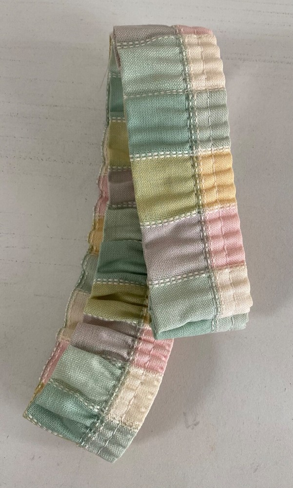Longaberger Garter Pastel Plaid Medium