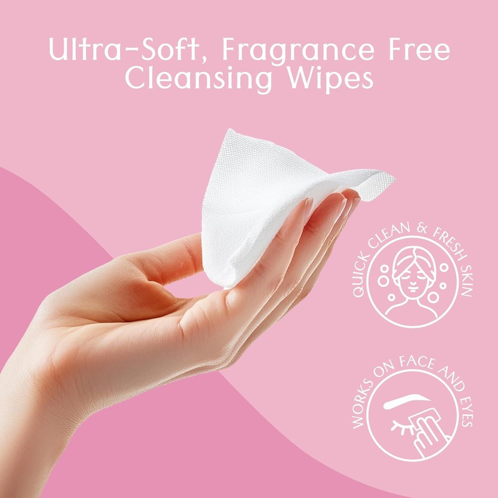 Makeup Remover Wipes Singles 75 Count Extra Large 6" x 8"