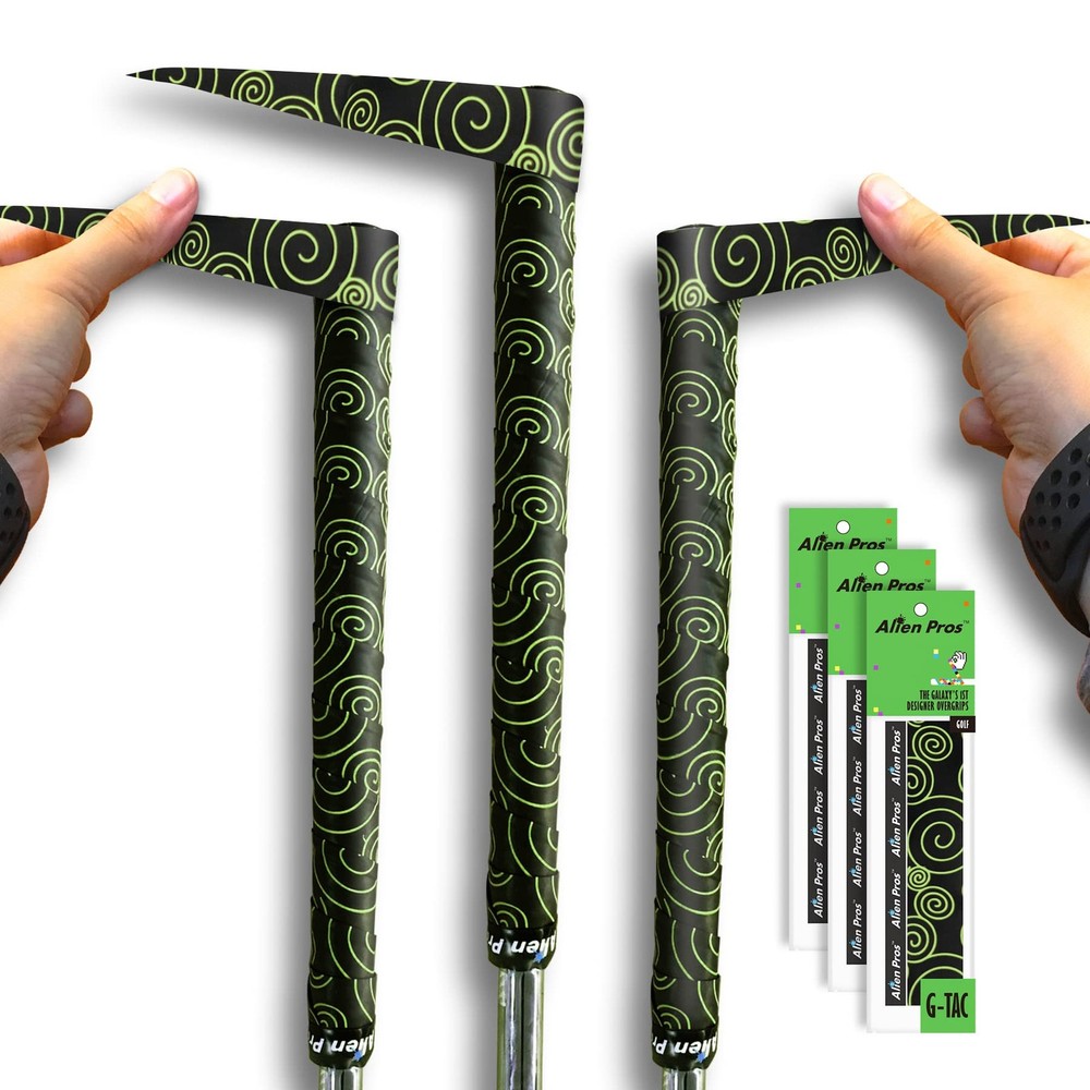 Golf Grip Wrapping Tapes 3-Pack - Quick Club Grip Solution, Black Clouds