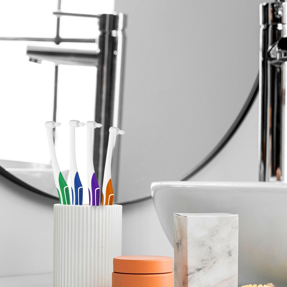 4pcs Tuft Toothbrush Single Tufted Slim Interspace Teeth Brushes End-tuft Tap...