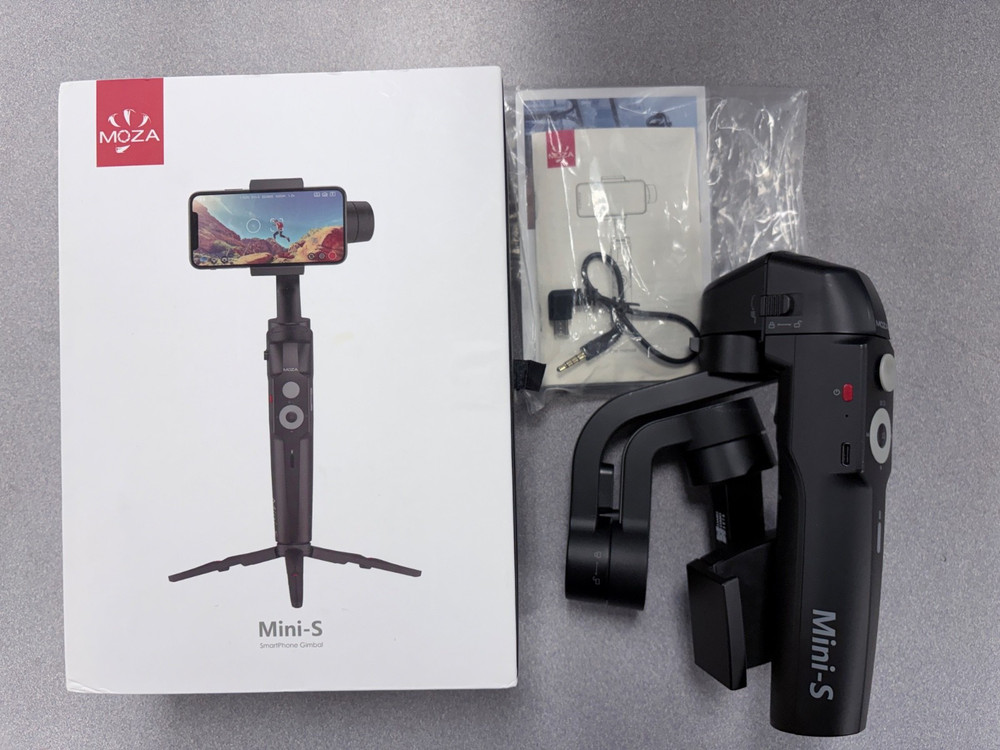 Moza Mini-S Extendable Smartphone Gimbal, Black