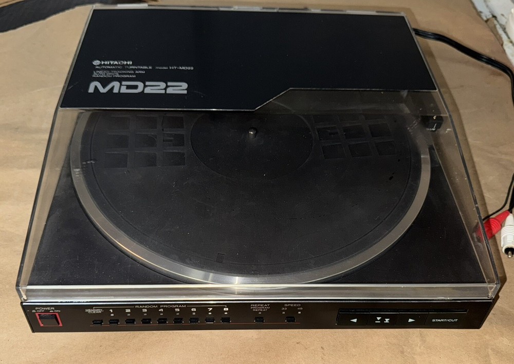 Hitachi HT-MD22 Turntable Record Player - Needs New Belt