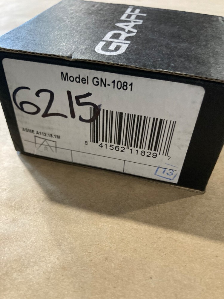 Graff G-1081 Elbow Set Rough UNFINISHED New in Box!