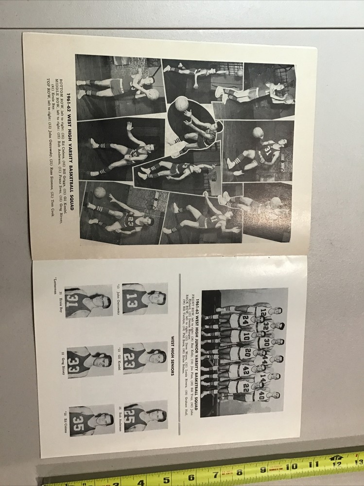 1962 West High School vs John Marshall Basketball Program High School