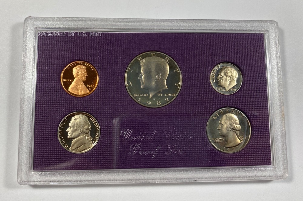 1987 US Proof Set with Box and COA