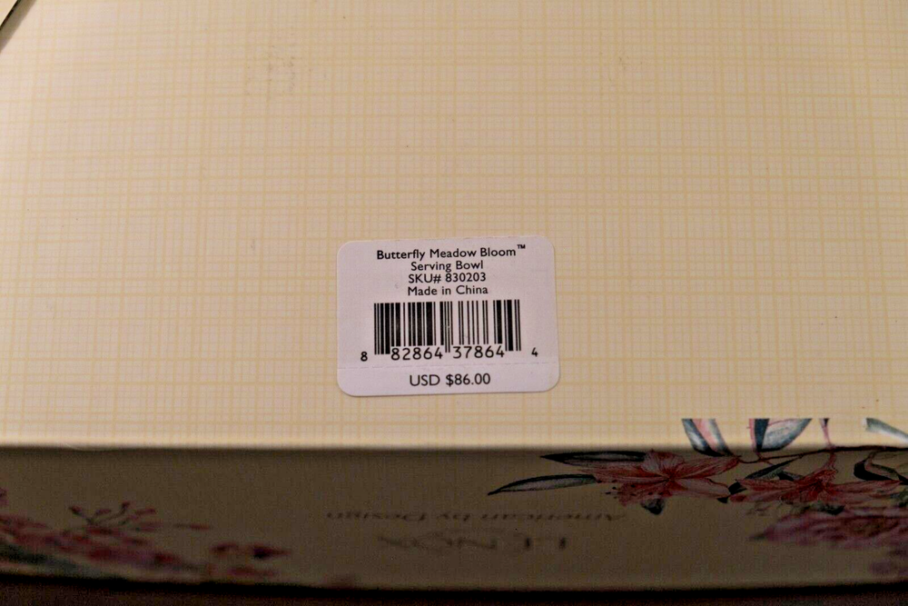 Lenox Butterfly Meadow Bloom Serving Bowl