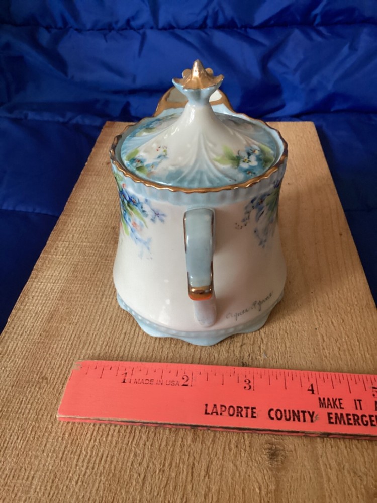 Agnes Rynne Hand Painted Small Pitcher w/Lid