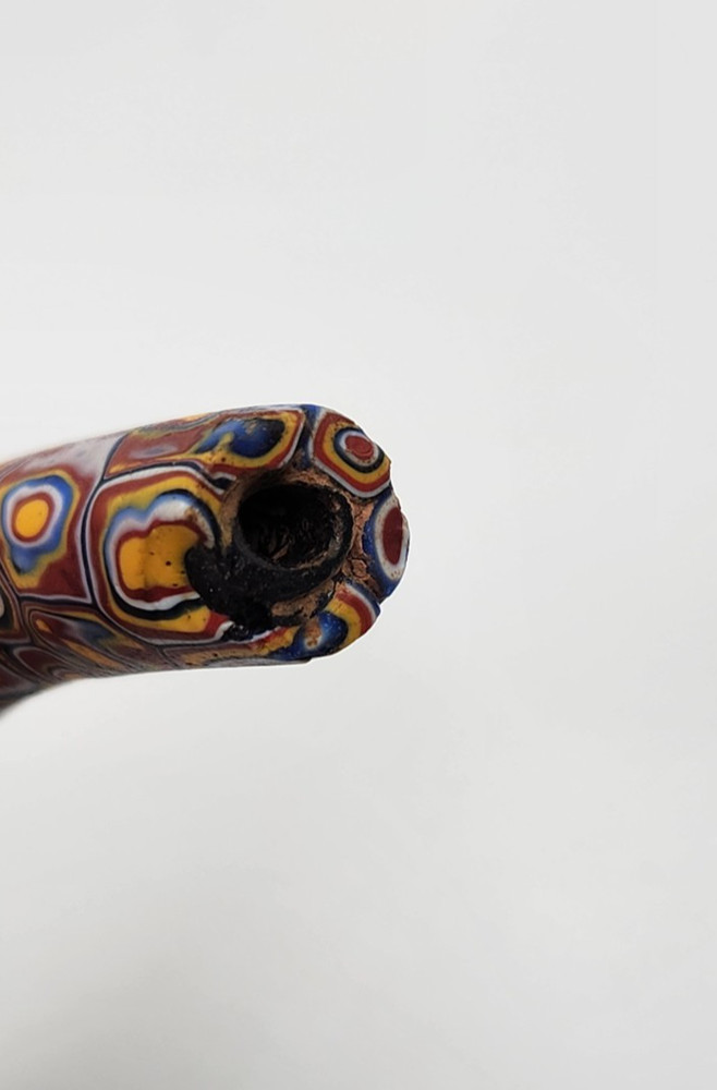 African Trade Bead Elbow Millefiori