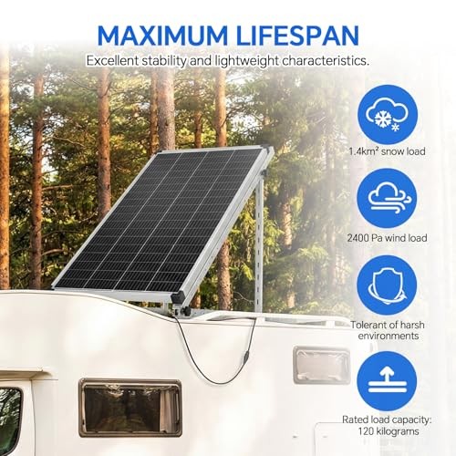 Inch 4Sets Solar Panel Mounting Brackets Kit 0-90 Adjustable 45 4 Sets Silver