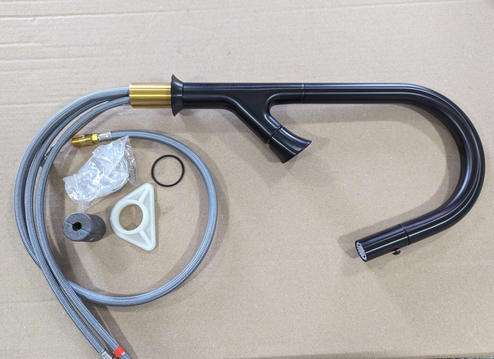 Fortis 6459100BB Pulldown Kitchen Faucet In Brushed Black. READ