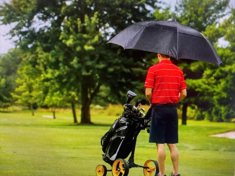 Izzo 56" Black Golf Umbrella ~ New with Tags