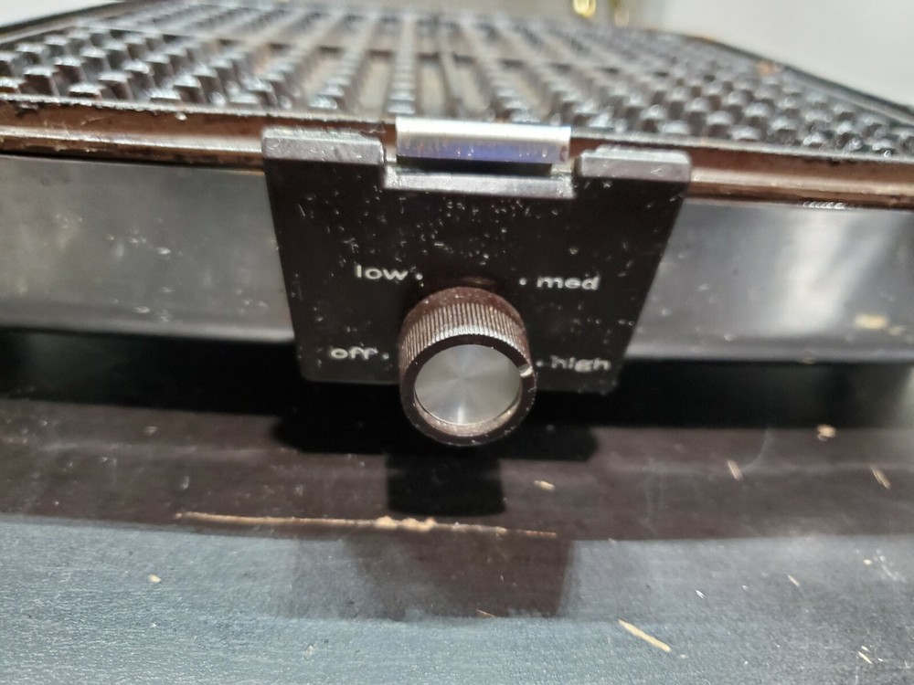 Vintage Toastmaster 259 Chrome Waffle Maker Griddle Combo