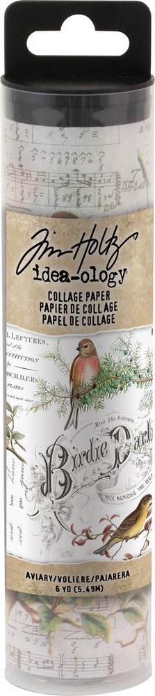 Idea-Ology Collage Paper 6"X6yds-Aviary - 2 Pack