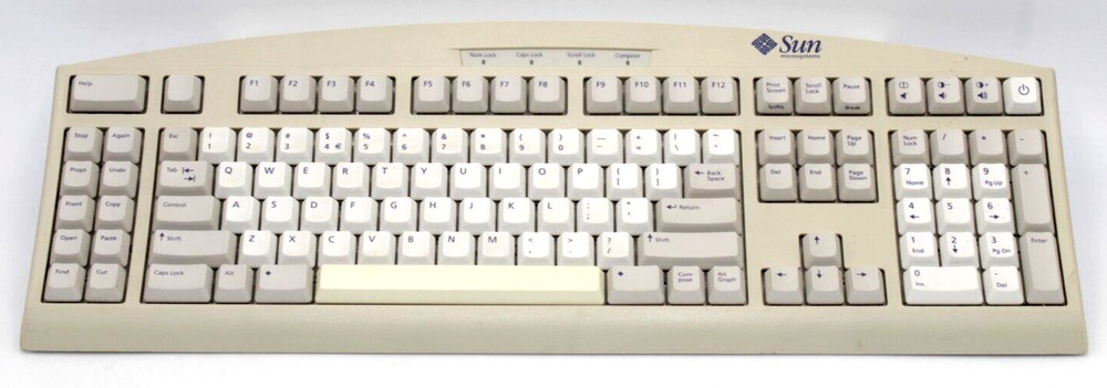 SUN Microsystems Type 6 8-PIN mini DIN Connector Keyboard w/o Mouse