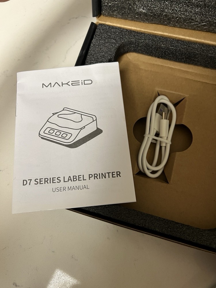 MakeID D7 Thermal Label Printer Typewriter Form