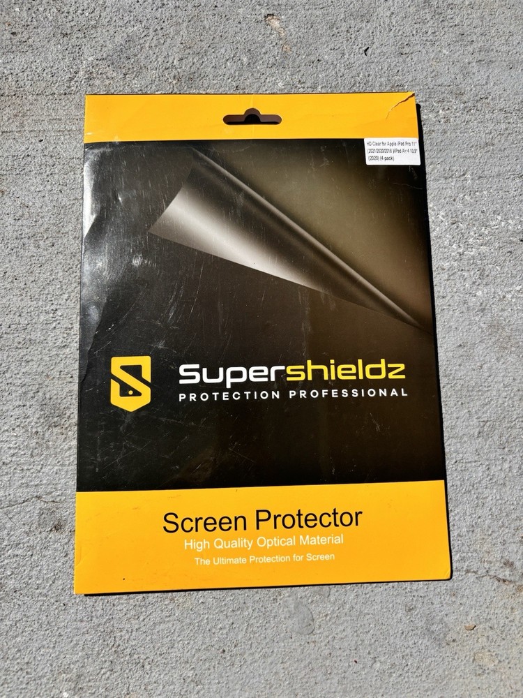 Supershieldz (4 Pack) HD Clear Screen Protector for iPad Pro 11”