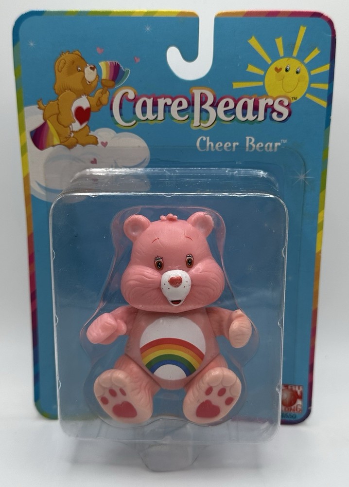 CARE BEARS POSEABLE FIGURES 2002 PLAY ALONG - CHEER BEAR *NEW*