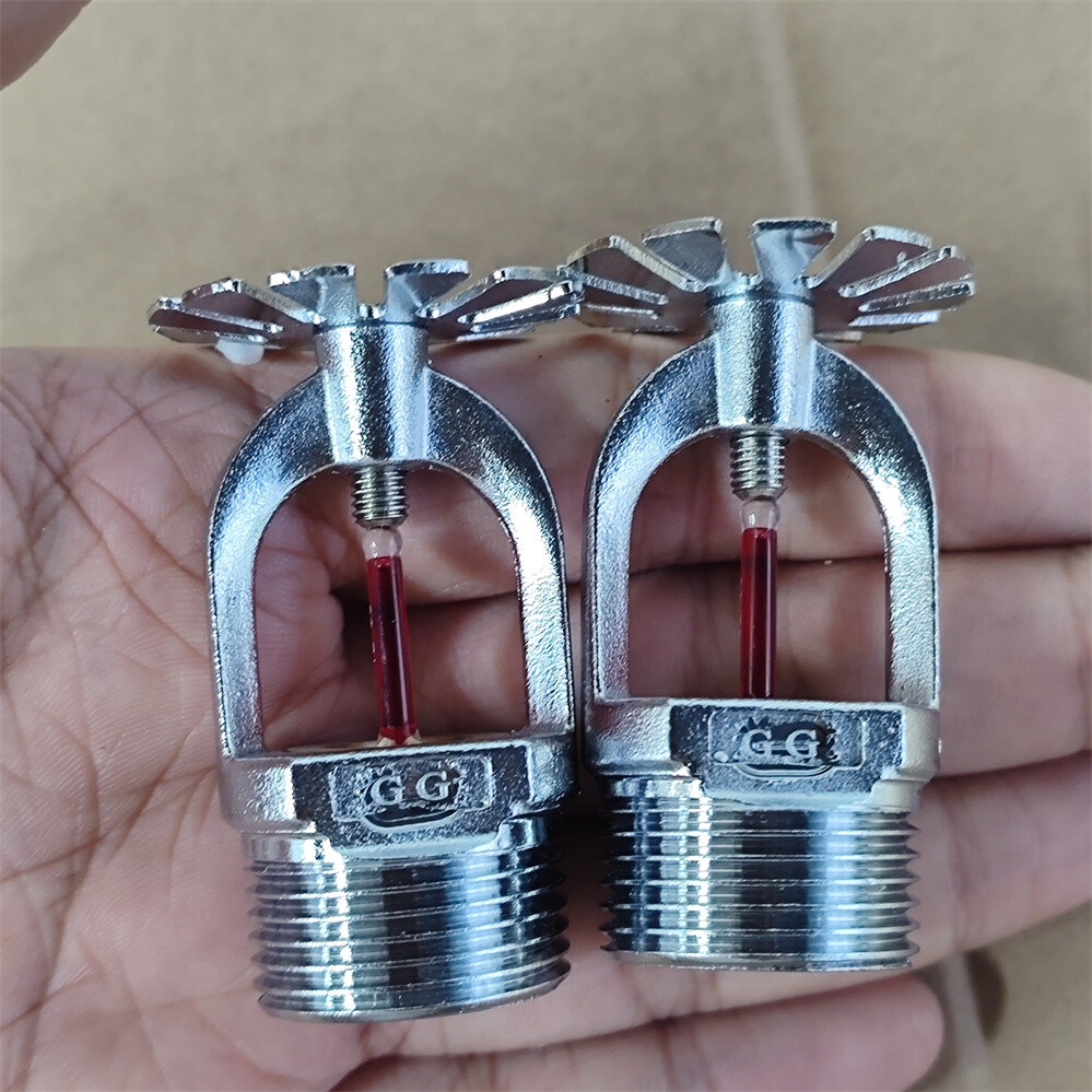 6PCS Globe 155°F Chrome Pendent Fire Sprinkler Head 1/2" Quick Response