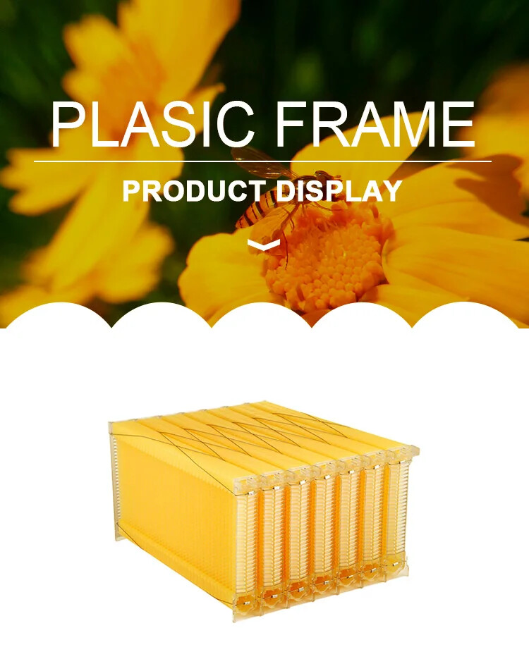 7Pcs Auto Seep Beehive Frames Plastic Honey Bee Hive Frames