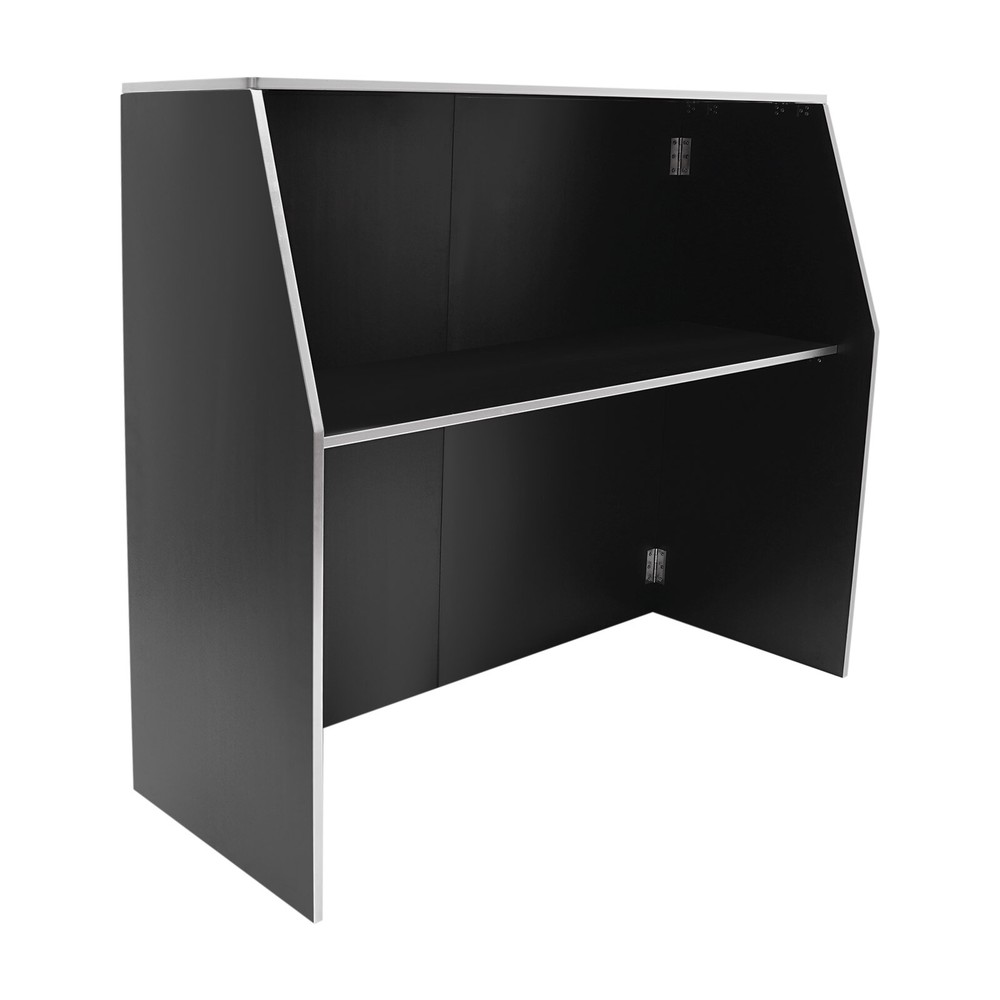 Portable Bar Cabinet Foldable Bar Portable Event Bar Rectangular Freestanding